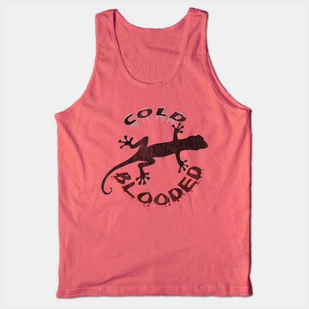 Cold-Blooded Gecko (vintage look) Tank Top by Debrawib